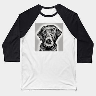 Labrador Drawing - Hand drawn image of a working Labrador Baseball T-Shirt